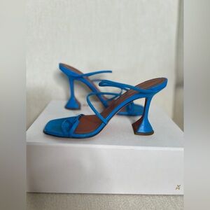 Amina Muaddi Naima Sandal in Blue size 39